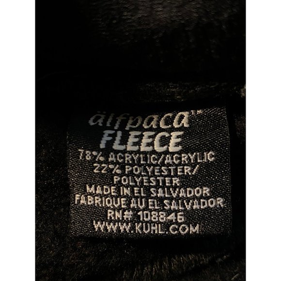 Kuhl Women's Small Long Sleeve Full Zip Alfpaca Fleece Black Gray - Picture 8 of 8